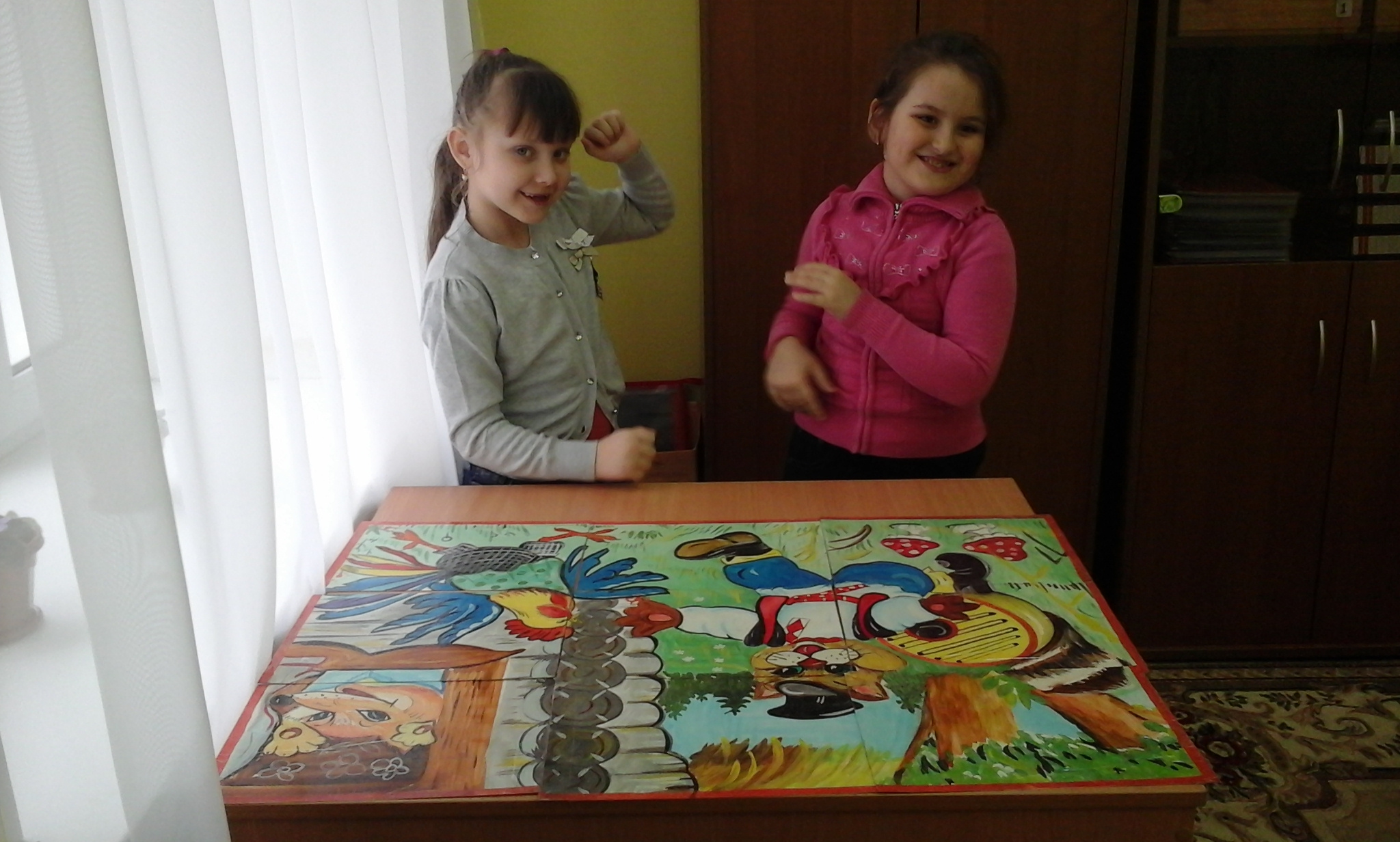 Сложи пазл и перескажи сказку